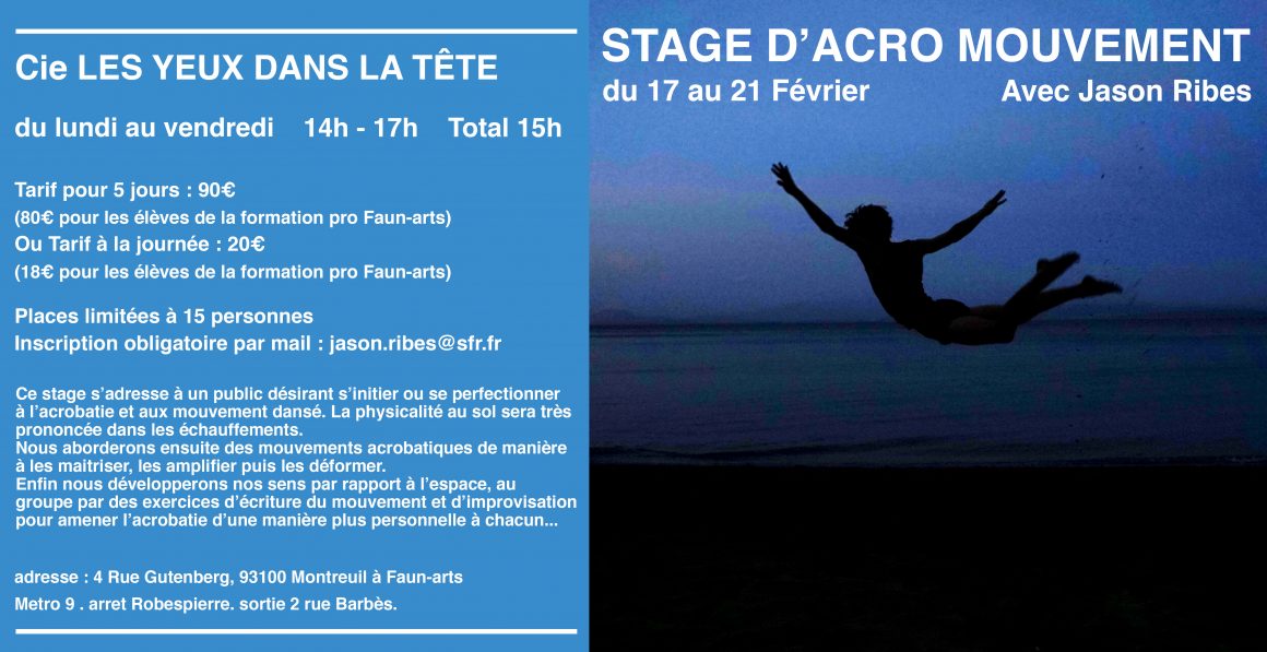 Stage d’Acro Mouvement – Jason RIBES