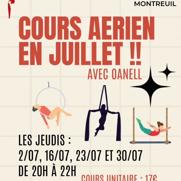Cours aérien en juillet